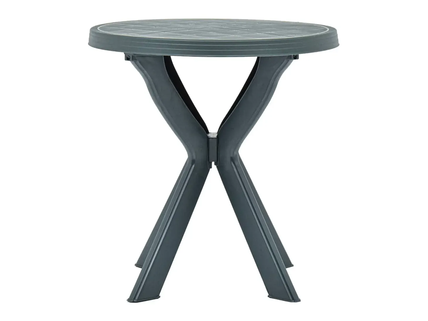 Mesa bistro verde plástico Ø70 cm ES775092