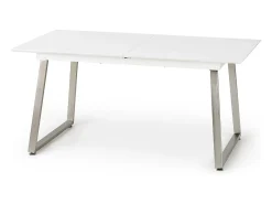 Mesa blanca y gris con patas de metal 200x90cm Mally