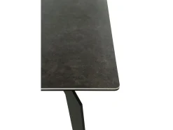 Mesa cerámica gris con patas de metal 150x91