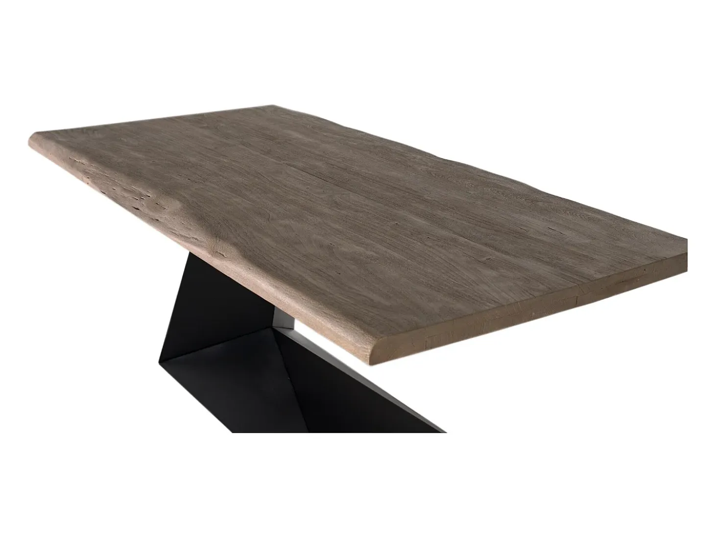 Mesa color arena en madera de acacia y metal 200cm