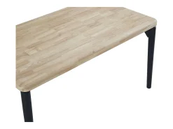 Mesa Comedor Fija Napi Estilo Industrial 6 Pers. Roble/Negro 140x80 cm