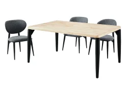 Mesa comedor fija Napi melamina roble Nordish/negro 160x100x76 cm