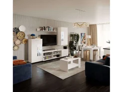 Mesa Comedor Fija Nur Contemporánea Blanco Mate 138x80 cm
