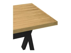 Mesa comedor NOAIN patas forma X madera maciza pino 180x90x75cm