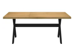 Mesa comedor NOAIN patas forma X madera maciza pino 180x90x75cm
