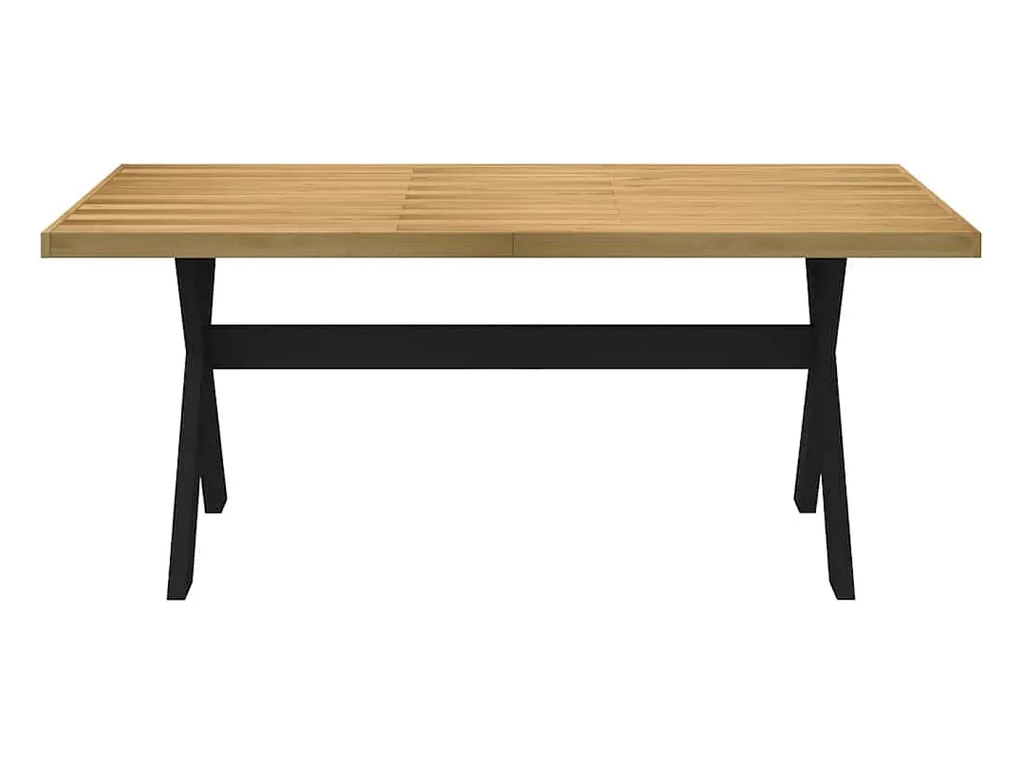 Mesa comedor NOAIN patas forma X madera maciza pino 180x90x75cm