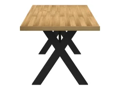 Mesa comedor NOAIN patas forma X madera maciza pino 180x90x75cm