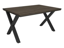 Mesa Comedor, 140x90x74 cm, Para 6 comensales, Muebles Comedor, Roble oscuro