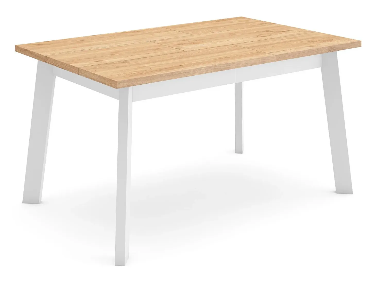 Mesa Comedor, 140x90x75cm, Para 6 comensales, Patas de madera, Roble