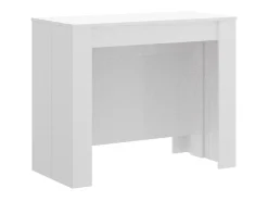 Mesa consola extensible para 10 personas - 4 extensiones - Color: Blanco - ONEGA
