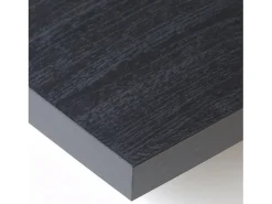 Mesa Consola extensible, 160x90x73cm, Para 8 comensales, Patas madera maciza, Negro