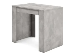 Mesa Consola extensible, 160x90x77cm, Para 8 comensales, Comedor y cocina, Cemento