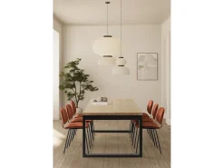 Mesa de 8 plazas estilo mediterráneo 220x76 cm