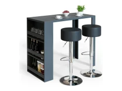 Mesa de bar antracita 57x117x106