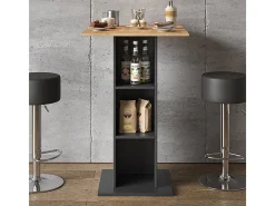 Mesa de bar antracita 70x70x109 rodeo