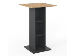 Mesa de bar antracita 70x70x109 rodeo