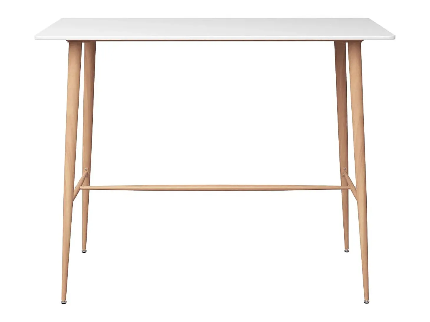 Mesa de bar blanco 120x60x105 cm