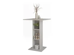 Mesa de bar blanco 75x75x106 repose