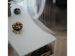 Mesa de bar blanco 45x110x106 repose
