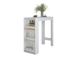 Mesa de bar blanco 45x110x106 repose