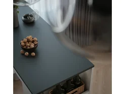 Mesa de bar blanco/antracita 45x110x106 repose