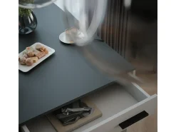 Mesa de bar blanco/antracita 67x100x106 repose