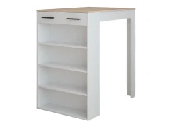Mesa de bar blanco/sonoma 67x100x106 repose