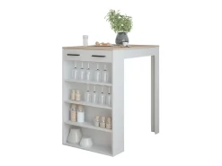 Mesa de bar blanco/sonoma 67x100x106 repose