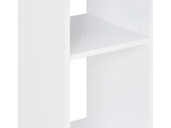Mesa de bar color blanco y gris antracita 60x60x110 cm