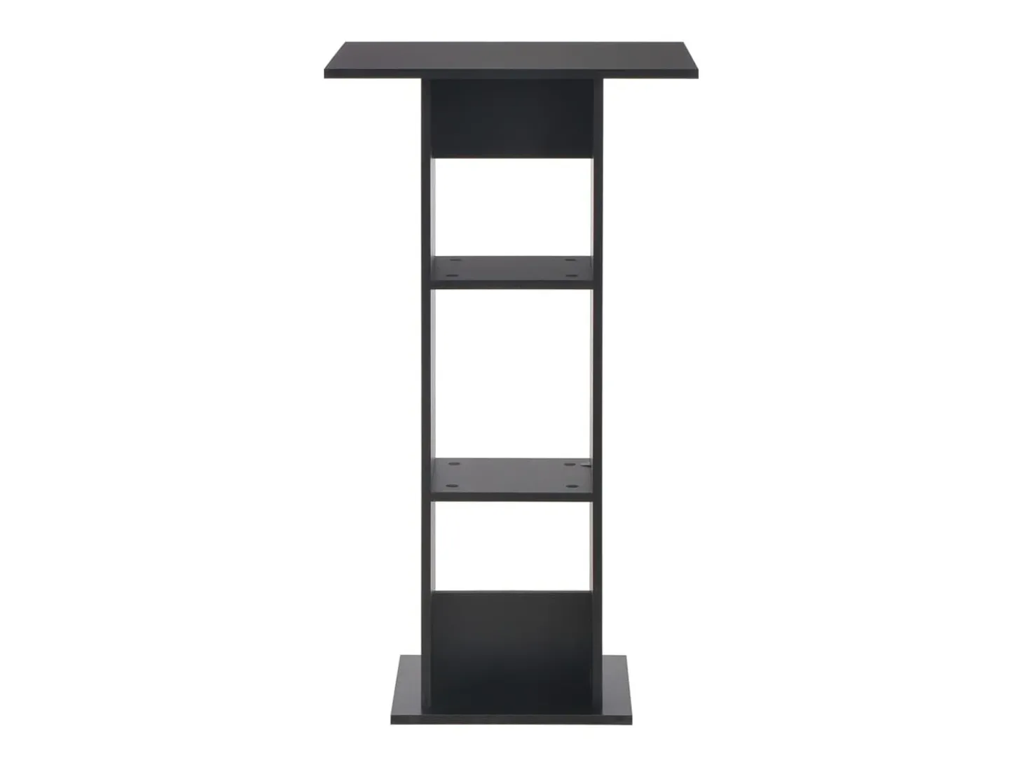 Mesa de bar color negro 60x60x110 cm ES755717