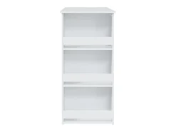 Mesa de bar con almacenaje blanca 102x50x103,5 cm Madera de ingeniería