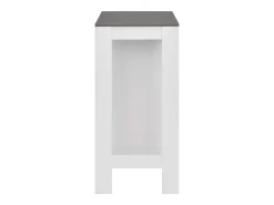Mesa de bar con estante Blanco 110x50x103 cm