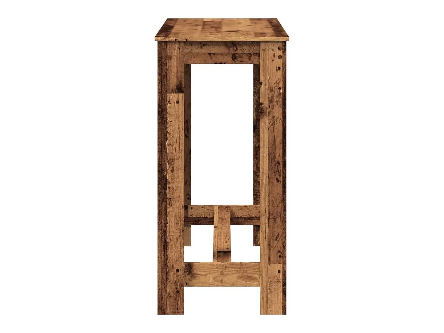 Mesa de bar de madera antigua 102x50x103,5 cm madera de ingeniería