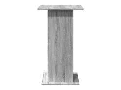 Mesa de bar de madera de ingeniería gris Sonoma con almacenamiento