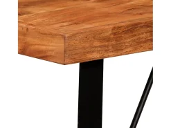 Mesa de bar de madera maciza de acacia 120x60x107 cm ES126659