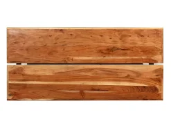 Mesa de bar de madera maciza de acacia 150x70x107 cm