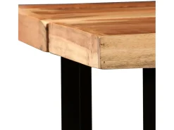 Mesa de bar de madera maciza de acacia 150x70x107 cm