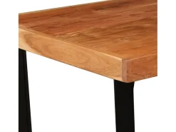 Mesa de bar de madera maciza de acacia 60x60x107 cm ES923744
