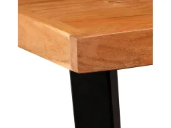 Mesa de bar de madera maciza de acacia 60x60x107 cm ES923744