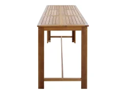 Mesa de bar de madera maciza de acacia 150x70x105 cm ES996701