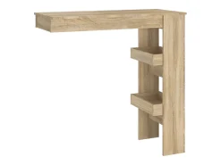 Mesa de bar de pared de roble Sonoma 102 x 45 x 103,5 cm Madera de ingeniería
