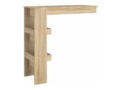 Mesa de bar de pared de roble Sonoma 102 x 45 x 103,5 cm Madera de ingeniería