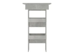 Mesa de bar de pared madera contrachapada gris 102x45x103,5cm ES834851