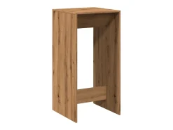 Mesa de bar de roble artesanal 51x50x103,5 cm madera de ingeniería