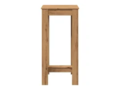 Mesa de bar de roble artesanal 51x50x103,5 cm madera de ingeniería