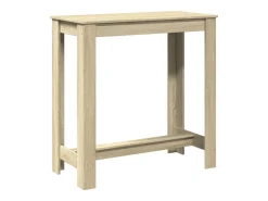 Mesa de bar de roble Sonoma 102x50x103,5 cm madera de ingeniería