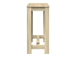 Mesa de bar de roble Sonoma 102x50x103,5 cm madera de ingeniería