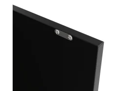 Mesa de bar giratoria de madera con 1 puerta y 2 cajones, isla de cocina con almacenaje, 138 x 39 x 102 cm, color negro