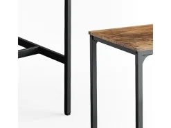 Mesa de bar madera antigua 120x50x105 fyrk