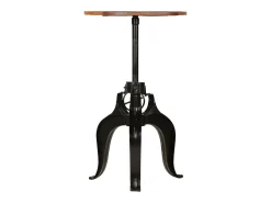 Mesa de bar madera maciza reciclada 60x(76-110) cm